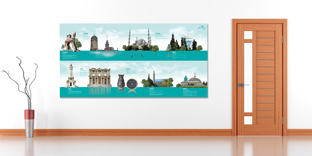 Cennet Vatanım Duvar Dekoru - Tarihin İkonik Mirası F-126