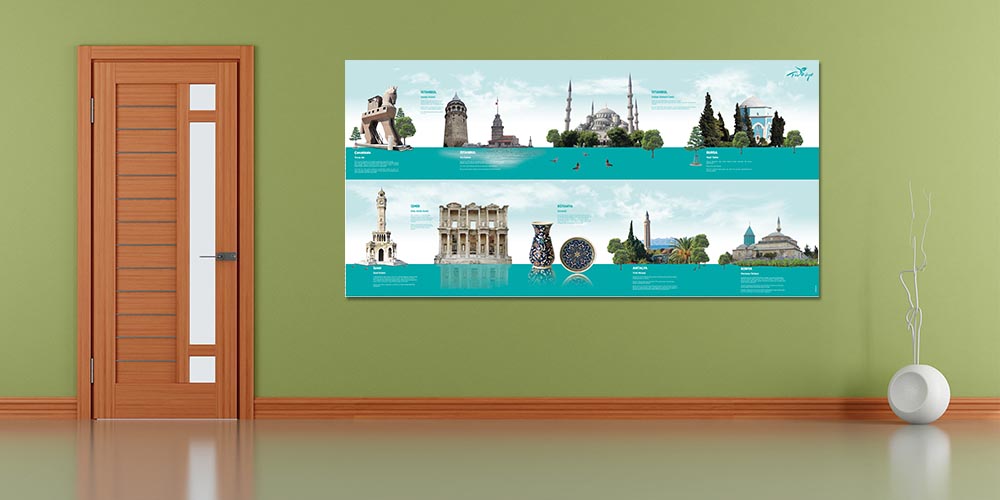 Cennet Vatanım Duvar Dekoru - Tarihin İkonik Mirası F-126