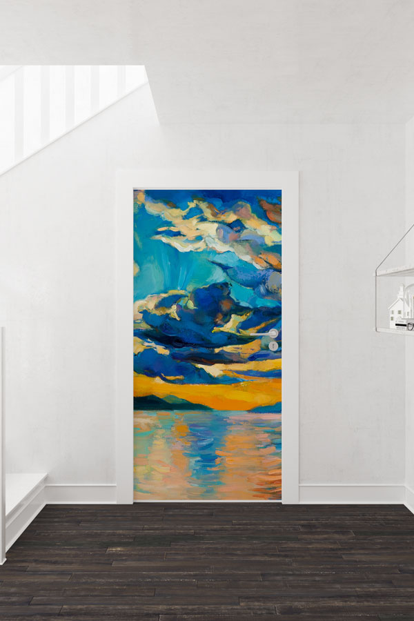 Gün Batımı Deniz Manzaralı Kapı Tasarımı 9256