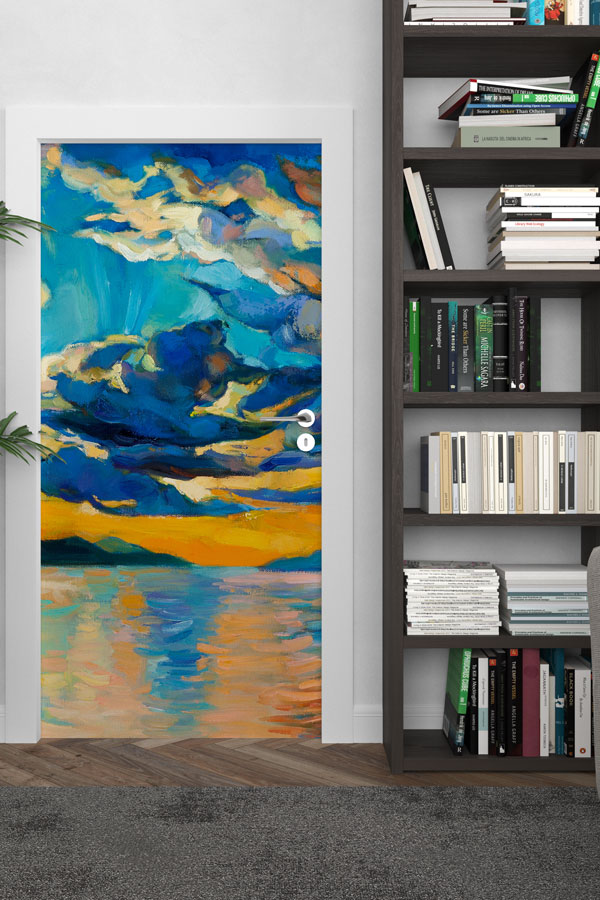 Gün Batımı Deniz Manzaralı Kapı Tasarımı 9256