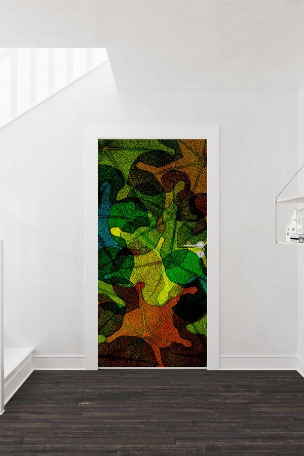 Çiçekli - Botanik Kapı Tasarımı 9334