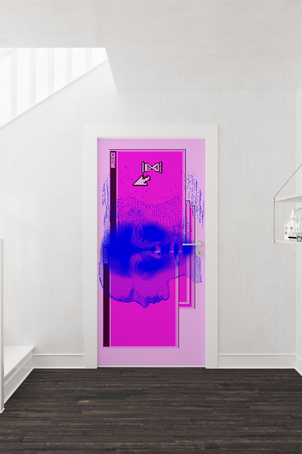 Dijital Hata ve Piksel Sanatı Kapı Giydirme - Teknoloji & Gamer Odası 8899