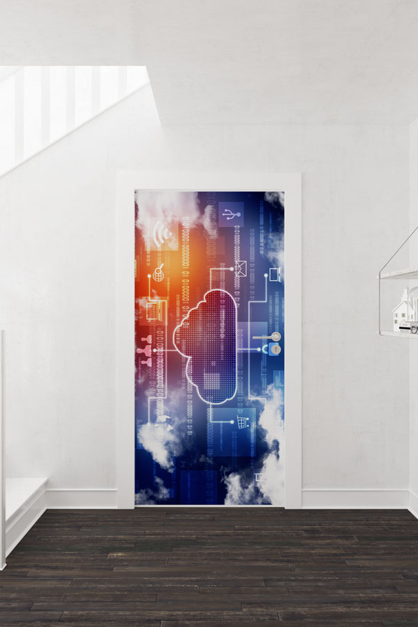 Bulut Bilişim ve Dijital Ağ Temalı Kapı Giydirme - BT Sınıfı & Veri Merkezi 8909
