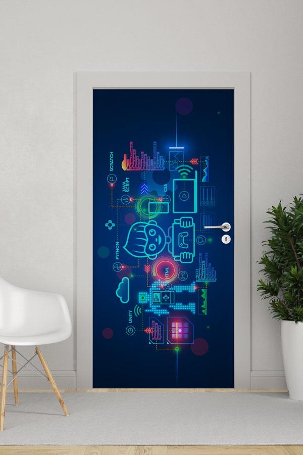 Dijital Beyin ve Veri Akışı Kapı Giydirme - Siber Güvenlik & Bilişim Sınıfı 9292