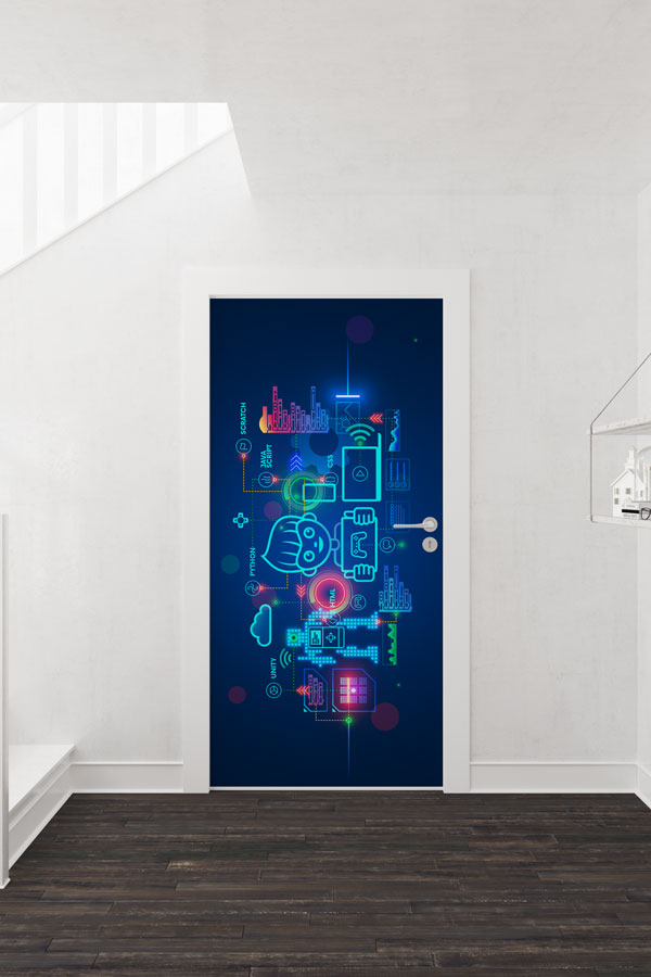 Dijital Beyin ve Veri Akışı Kapı Giydirme - Siber Güvenlik & Bilişim Sınıfı 9292