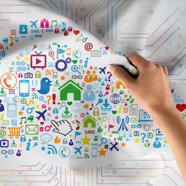 Bulut Bilişim ve IoT Temalı Duvar Örtüsü - Bilişim Sınıfı & Teknoloji Alanları 8273