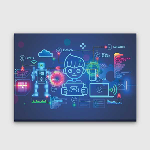 computer-class-wall-decor-10367-00 Kodlama ve Programlama Eğitim Posteri 10367