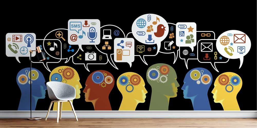 computer-class-wall-decor-1105-00 Dijital İletişim ve Fikir Paylaşımı Duvar Kağıdı - BT Sınıfı & Eğitim Kurumları 1105