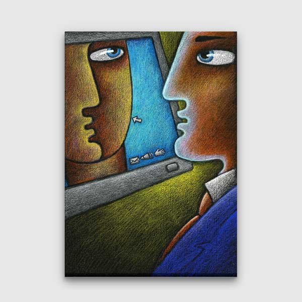 Dijital İletişim Sanat Eğitim Posteri B-418