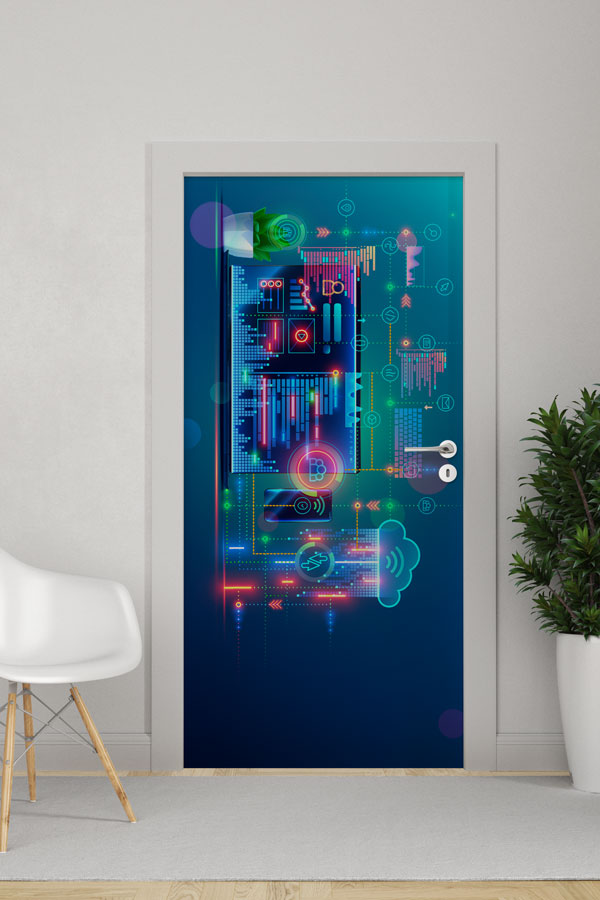 Siber Güvenlik ve Ağ Teknolojileri Kapı Giydirme - BT Sınıfı & Bilişim Laboratuvarı 8905