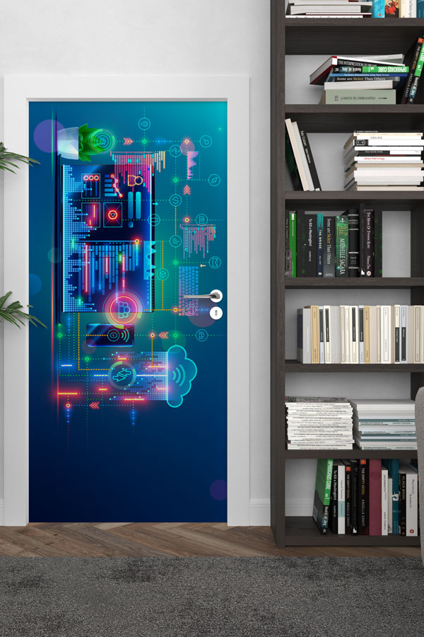 Siber Güvenlik ve Ağ Teknolojileri Kapı Giydirme - BT Sınıfı & Bilişim Laboratuvarı 8905