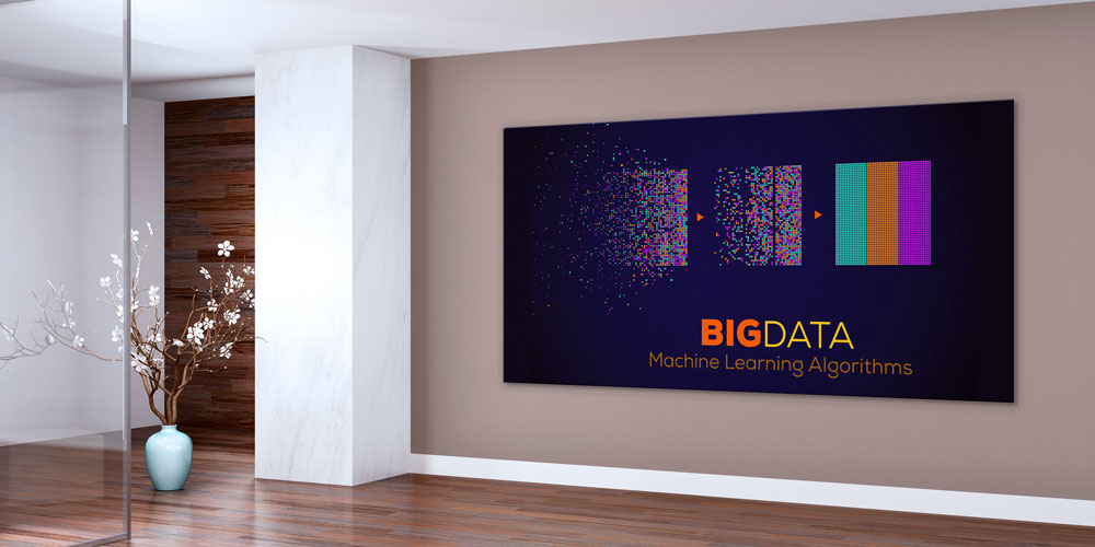 Big Data ve Makine Öğrenmesi Algoritmaları Temalı Büyük Ebat Duvar Dekoru 7792