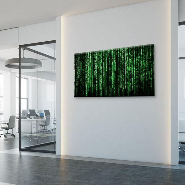 computer-wall-art-5376-03 Matrix Kod Temalı Teknoloji Ofis Kanvas Tablo – 5376
