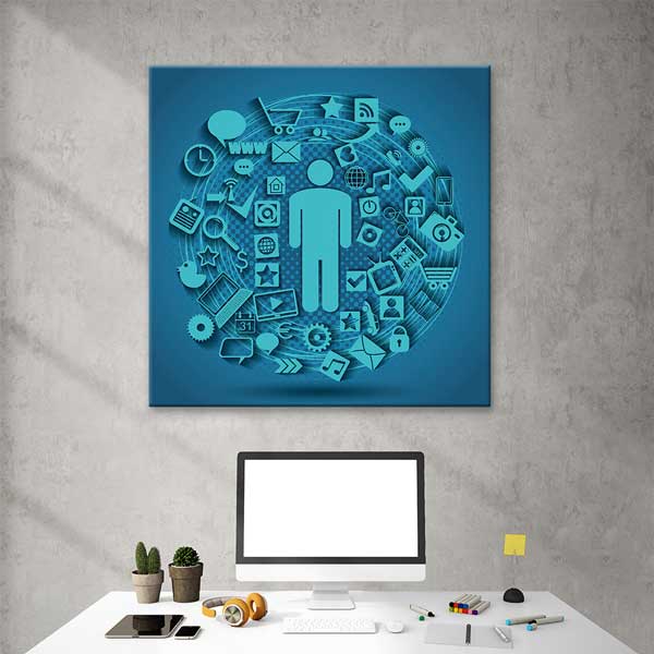 Dijital Dünya Eğitim Posteri B-420