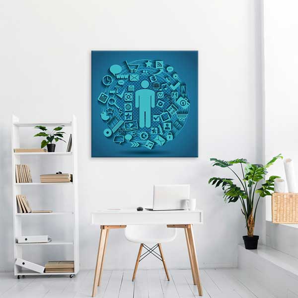 Dijital Dünya Eğitim Posteri B-420