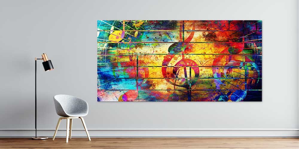 dance-school-wall-decor-7968-01 Bu büyük ebatlı duvar dekoru müzik notalarının soyut 7968