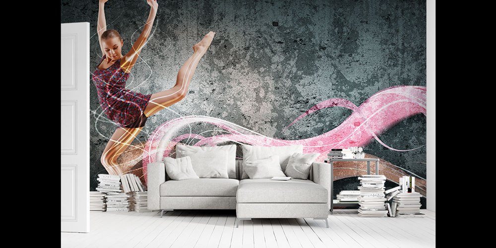 Dansçı Figürlü Duvar Kağıdı 5835