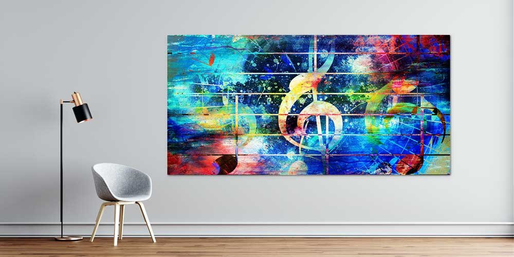 dans-wall-art-decor-7963-01 Bu büyük ebatlı duvar dekoru müzik notalarının soyut 7963