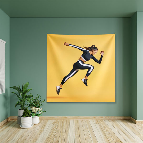 Koşu ve Fitness Sporcu Duvar Örtüsü 5880