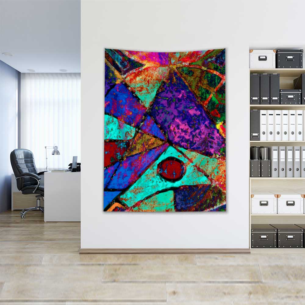 Renk Patlaması Soyut Duvar Örtüsü 4197