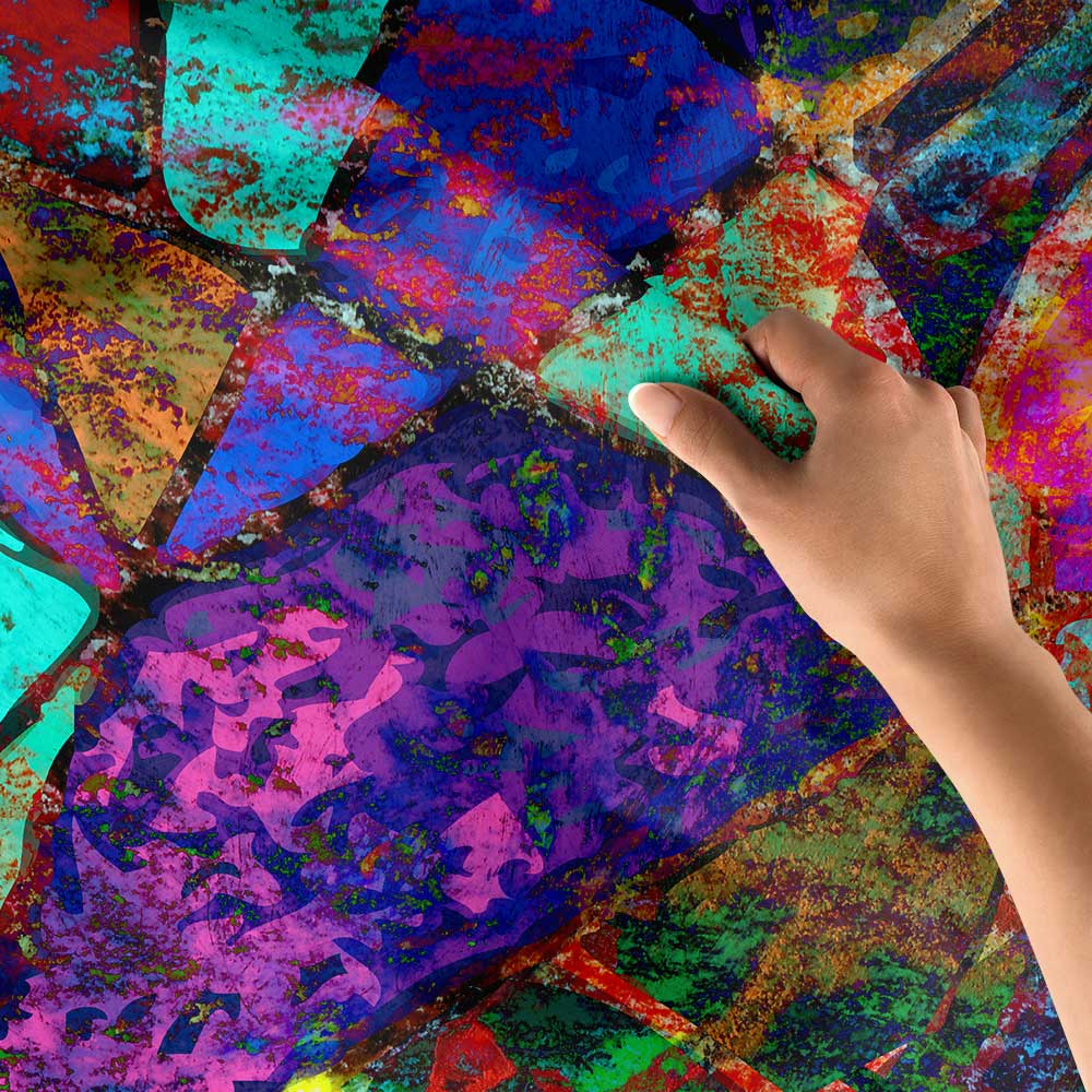 Renk Patlaması Soyut Duvar Örtüsü 4197