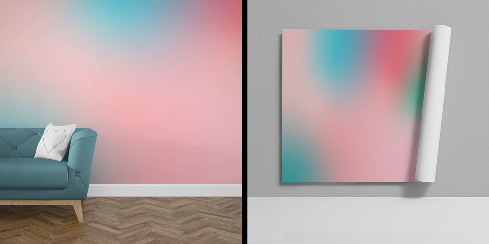 Pastel Geçişli Soyut Duvar Kağıdı 4170