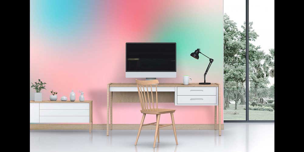 Pastel Geçişli Soyut Duvar Kağıdı 4170