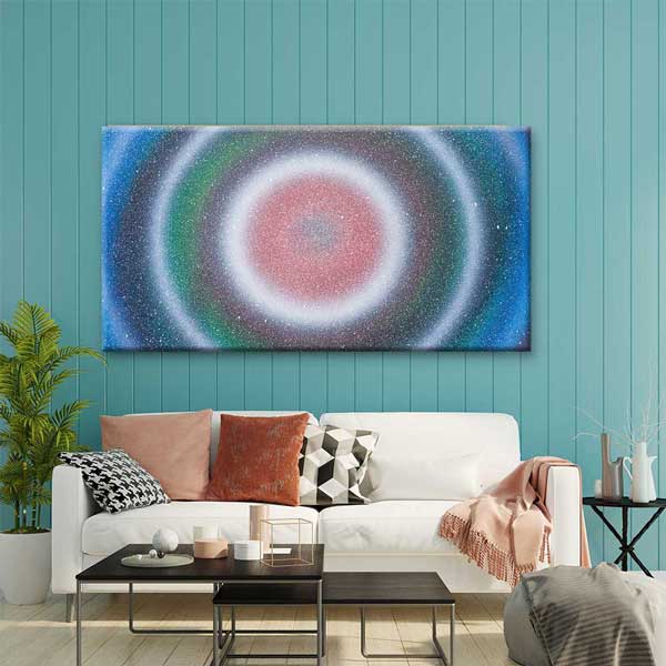 Soyut Kozmik Halkalar Kanvas Tablo 4330
