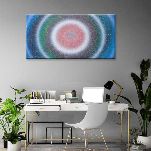 Soyut Kozmik Halkalar Kanvas Tablo 4330