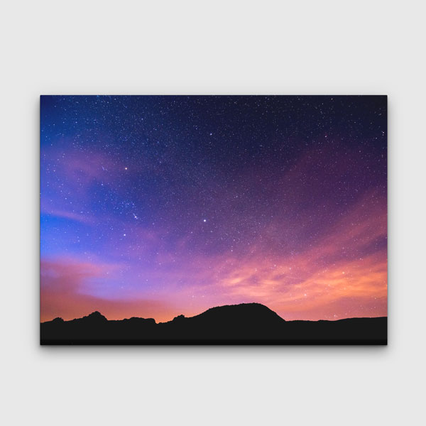 Yıldızlı Gün Batımı Gökyüzü Kanvas Tablo 4320