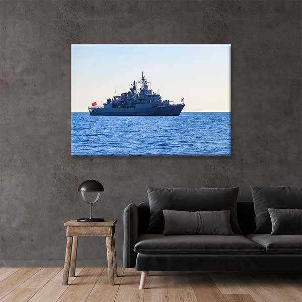 Türk Donanması Firkateyni Kanvas Tablo – 11202