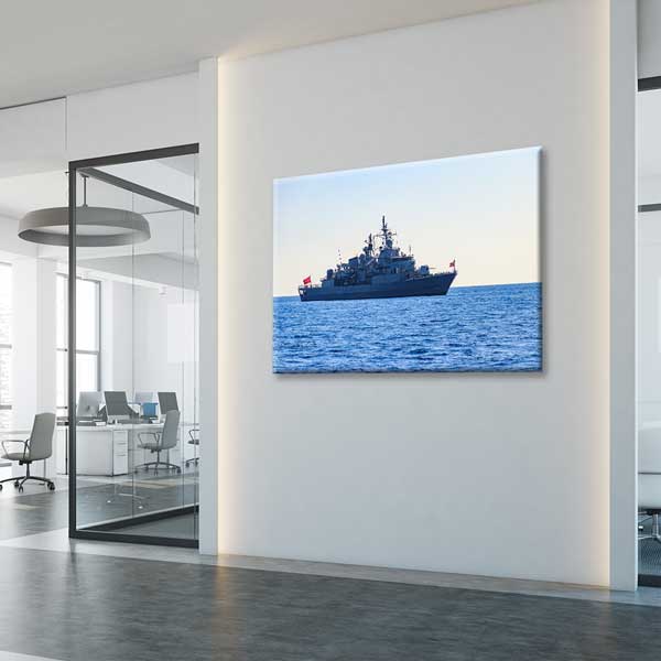 Türk Donanması Firkateyni Kanvas Tablo – 11202