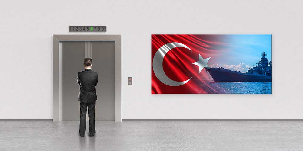 Türk Bayraklı Deniz Kuvvetleri Duvar Sanatı 11297