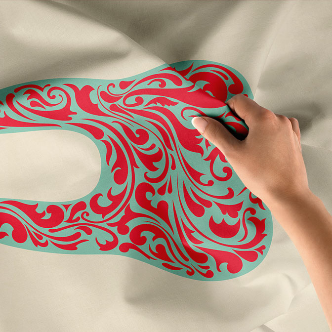 dental-duvar-dekor-6028-04 Kırmızı Sanatsal Diş Figürü Duvar Örtüsü Dekoratif Kumaş Baskı 6028