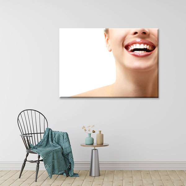 Gülümseyen Kadın Temalı Kanvas Duvar Tablosu – 1861