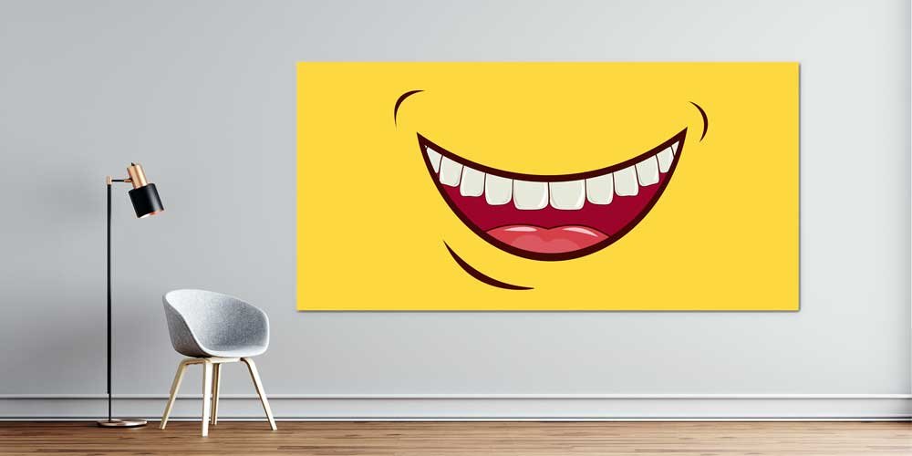 dental-school-wall-decor-7883-01 Diş Klinikleri İçin Dekoratif Duvar Görseli 7883