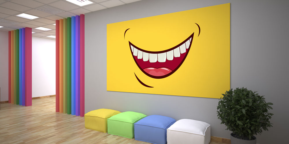 dental-school-wall-decor-7883-05 Diş Klinikleri İçin Dekoratif Duvar Görseli 7883