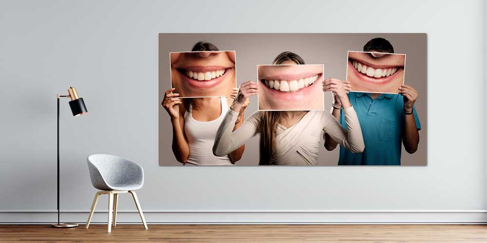 dental-school-wall-decor-7885-01 Gülümseyen Yüzler Dental Klinik Duvar Dekoru 7885