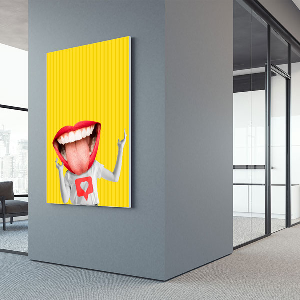 Renkli Ağız ve Dil Tasarımlı Duvar Tablosu – 5991