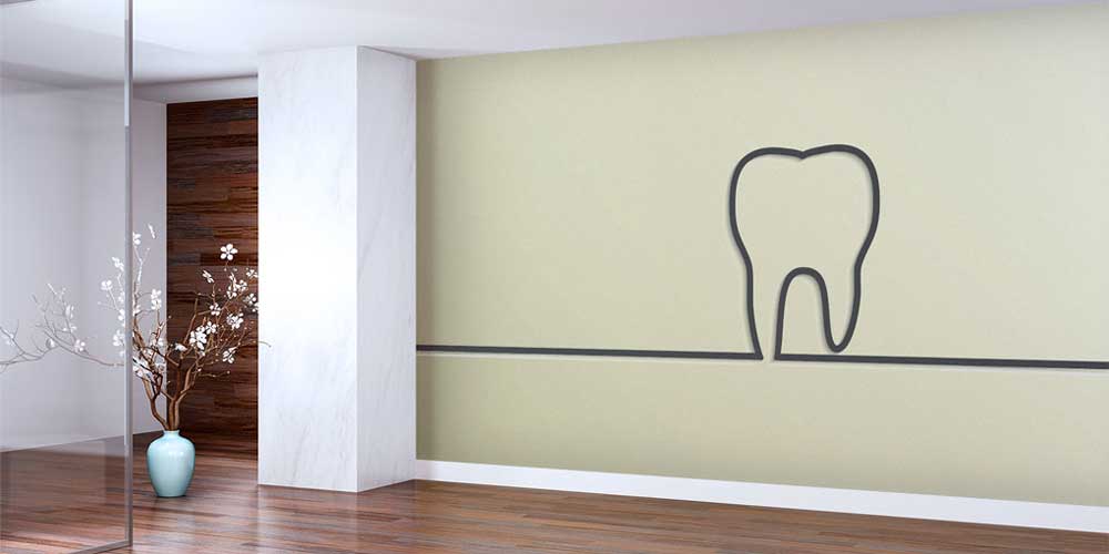 Minimalist Diş Klinikleri Duvar Kağıdı Modern Tasarım 2520