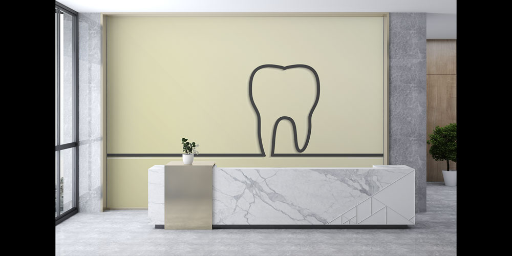 Minimalist Diş Klinikleri Duvar Kağıdı Modern Tasarım 2520