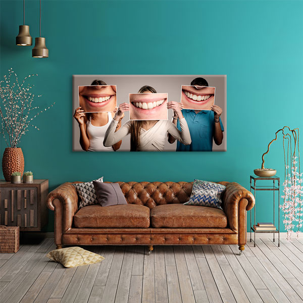 Diş Klinikleri İçin Renkli Ağız ve Diş Duvar Tablosu – 5990