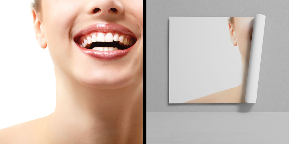 Diş Klinikleri İçin Gülümseme Odaklı Duvar Dekoru 6005