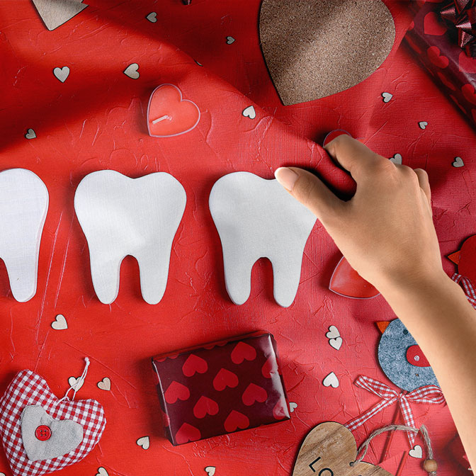 dental-wall-tapestry-6006-05 Diş Klinikleri Duvar Örtüsü Kırmızı Tasarım 6006