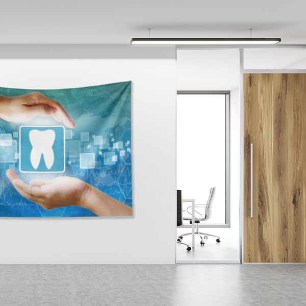 dental-wall-tapestry-6011-04 Dijital Diş Sağlığı Temalı Duvar Örtüsü Dekoratif Kumaş Baskı 6011