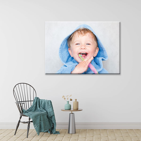 dentist-wall-art-1157-01 Çocuk Diş Fırçalama Temalı Kanvas Duvar Tablosu – 1157