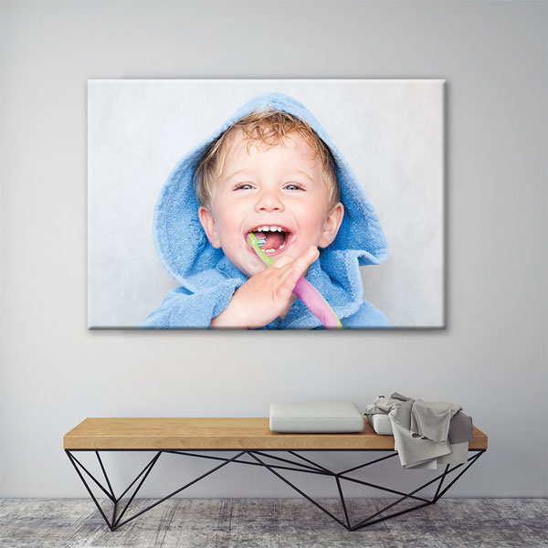 dentist-wall-art-1157-02 Çocuk Diş Fırçalama Temalı Kanvas Duvar Tablosu – 1157