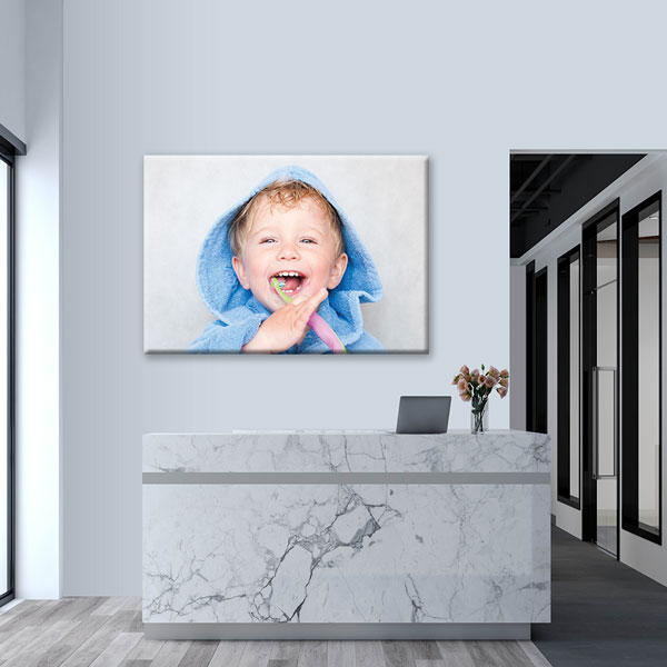 dentist-wall-art-1157-03 Çocuk Diş Fırçalama Temalı Kanvas Duvar Tablosu – 1157