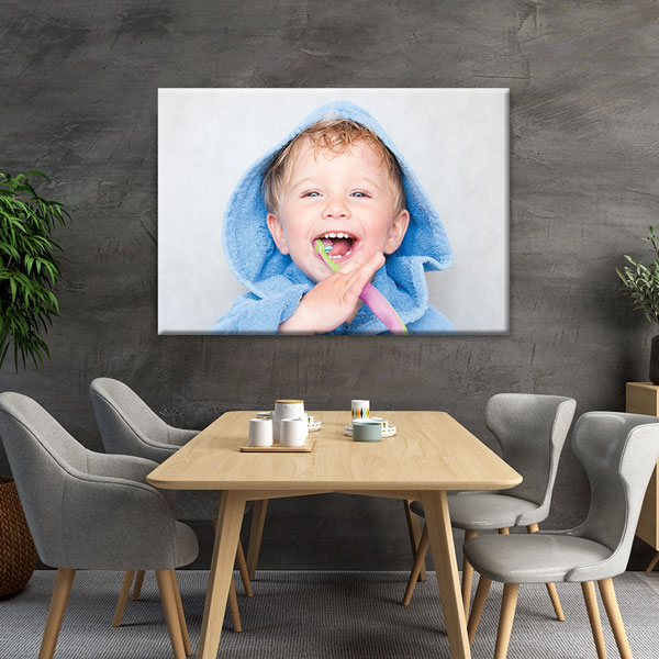 dentist-wall-art-1157-04 Çocuk Diş Fırçalama Temalı Kanvas Duvar Tablosu – 1157