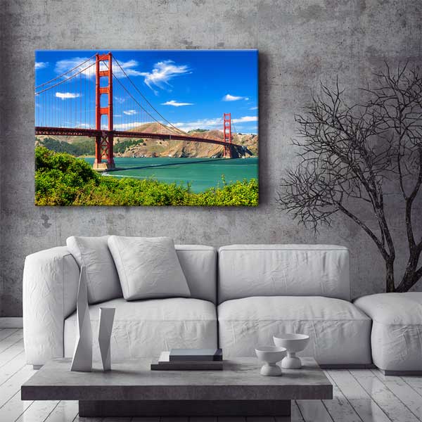 Golden Gate Köprüsü Manzarası Kanvas Tablo 13584